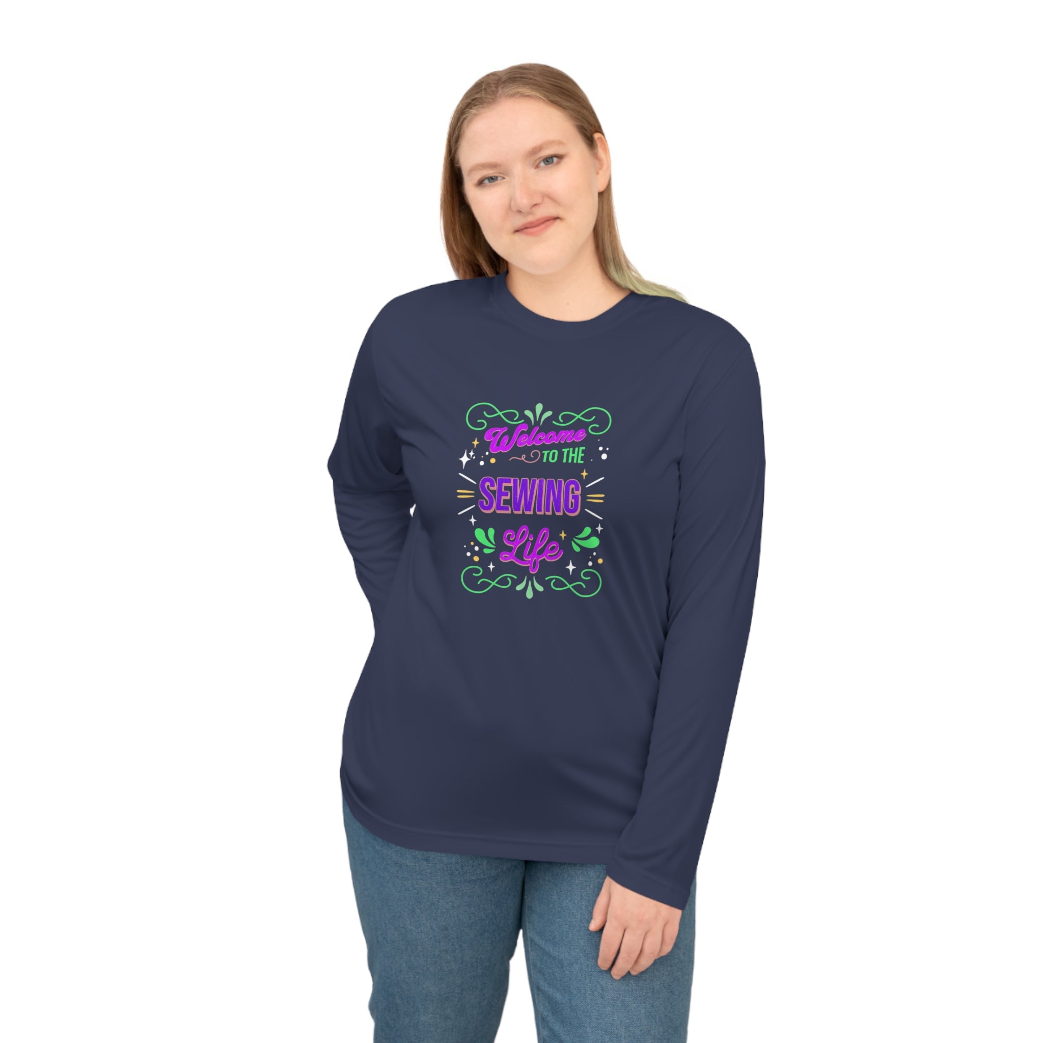 Sewing Life Long Sleeve Performance T-Shirt