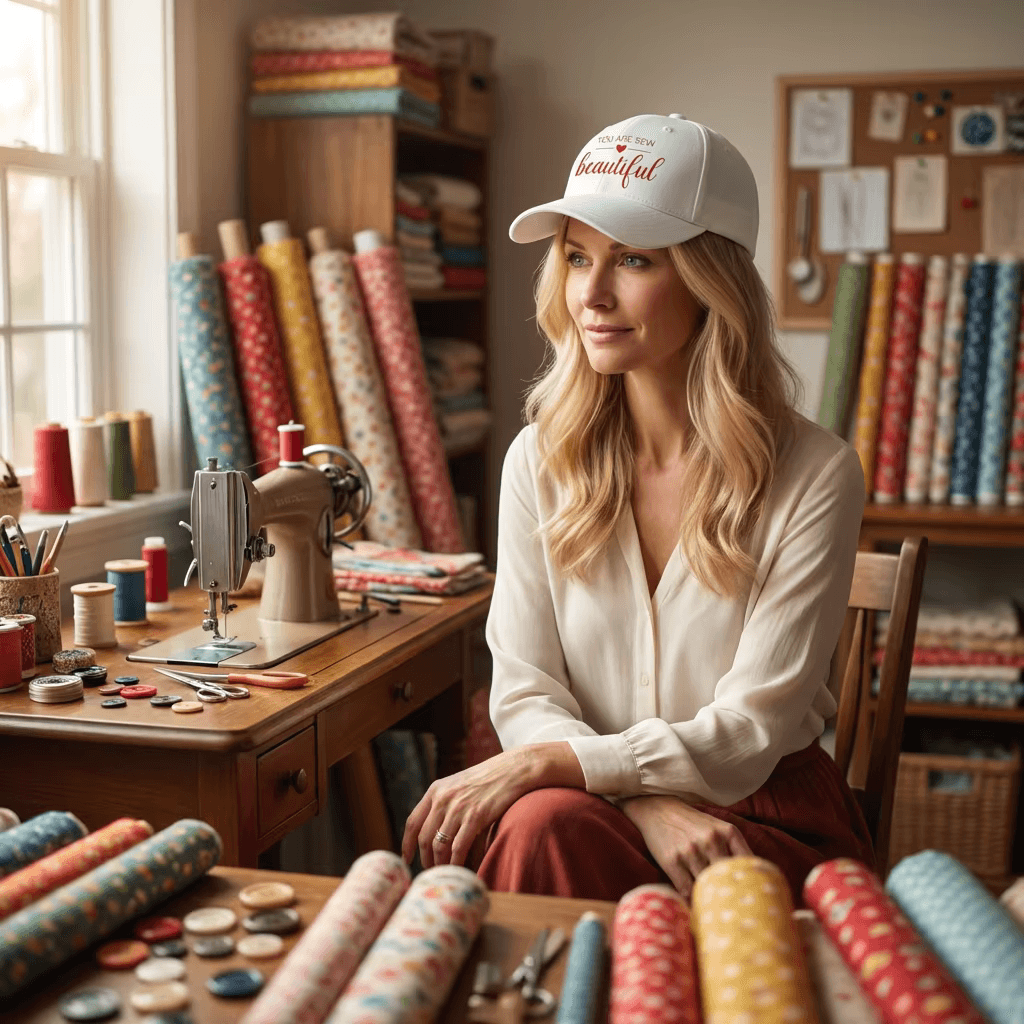 You Are Sew Beautiful Cotton Twill Baseball Cap — Quilter & Stitcher Gift