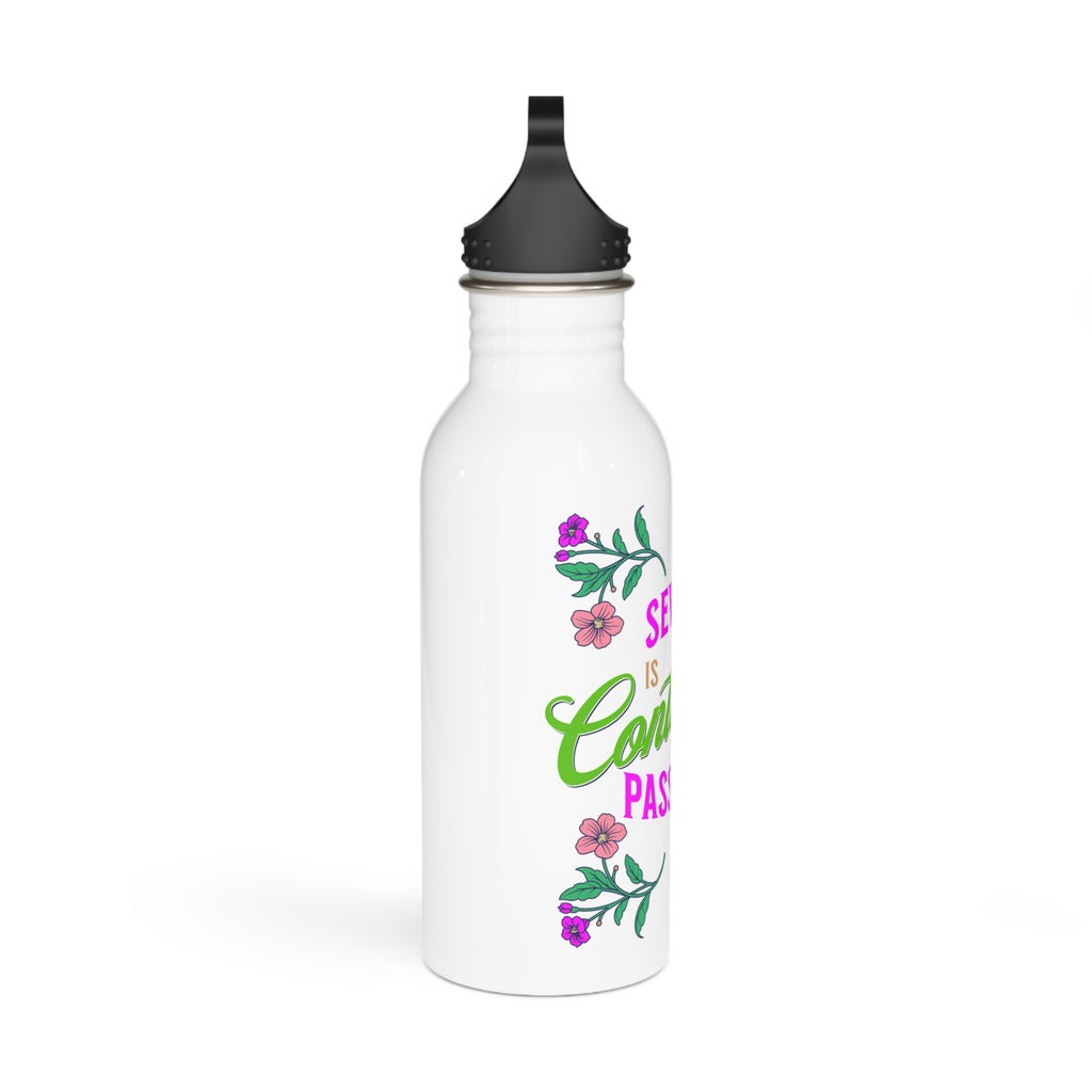 Floral Sewing Water Bottle - Crafting Gift