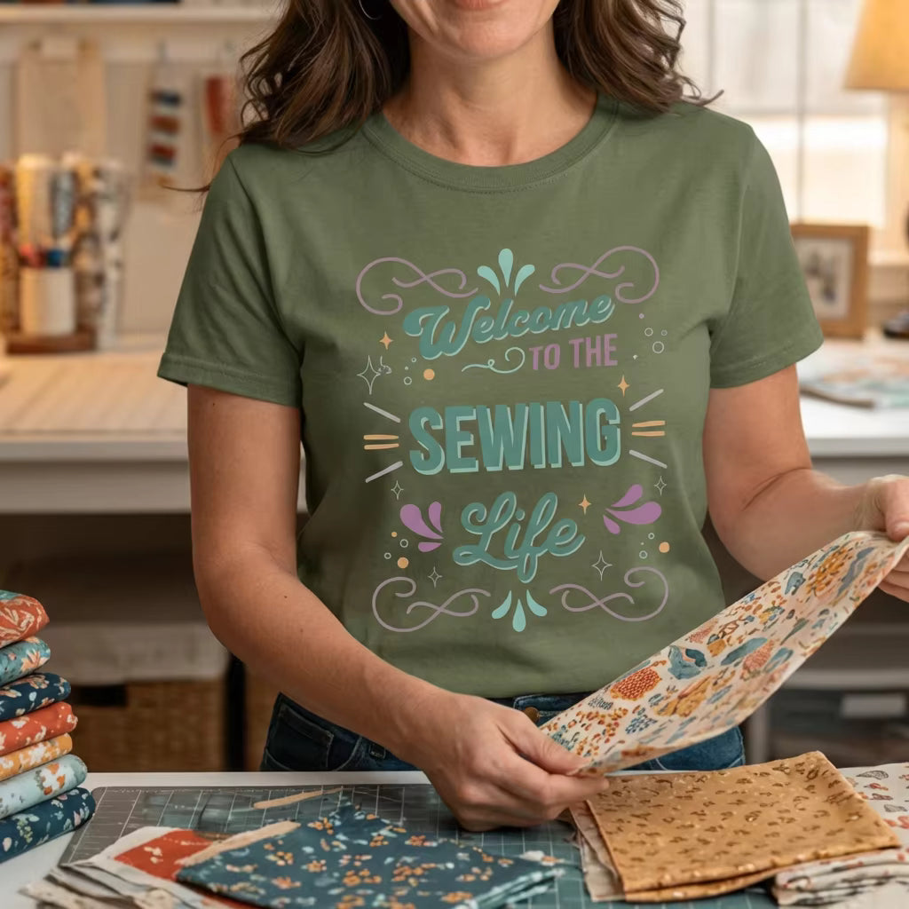 Welcome to the Sewing Life Tee: Your New Favorite 'Work' Uniform (French Sweets)