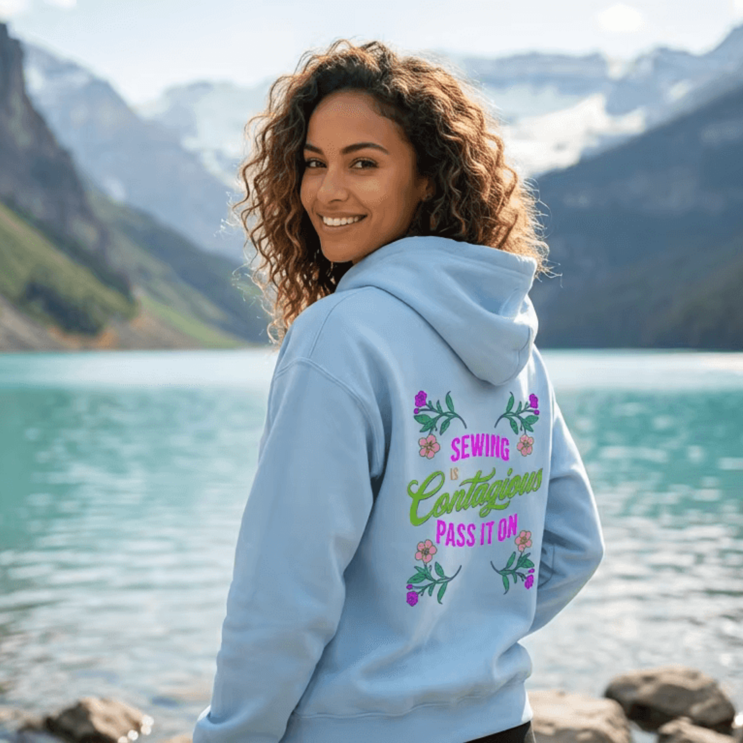 "Sewing Is Contagious" Quilter & Maker Pullover