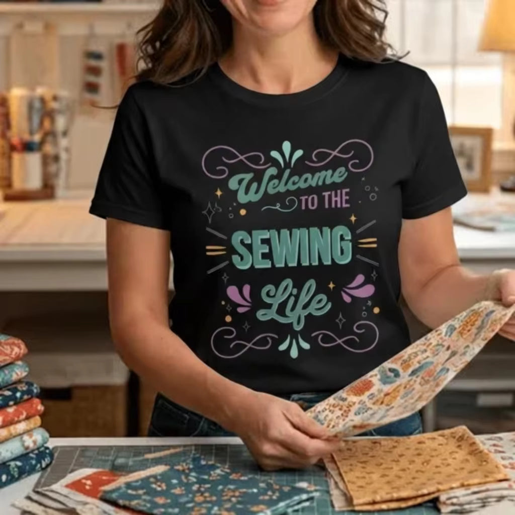 Welcome to the Sewing Life Tee: Your New Favorite 'Work' Uniform (French Sweets)