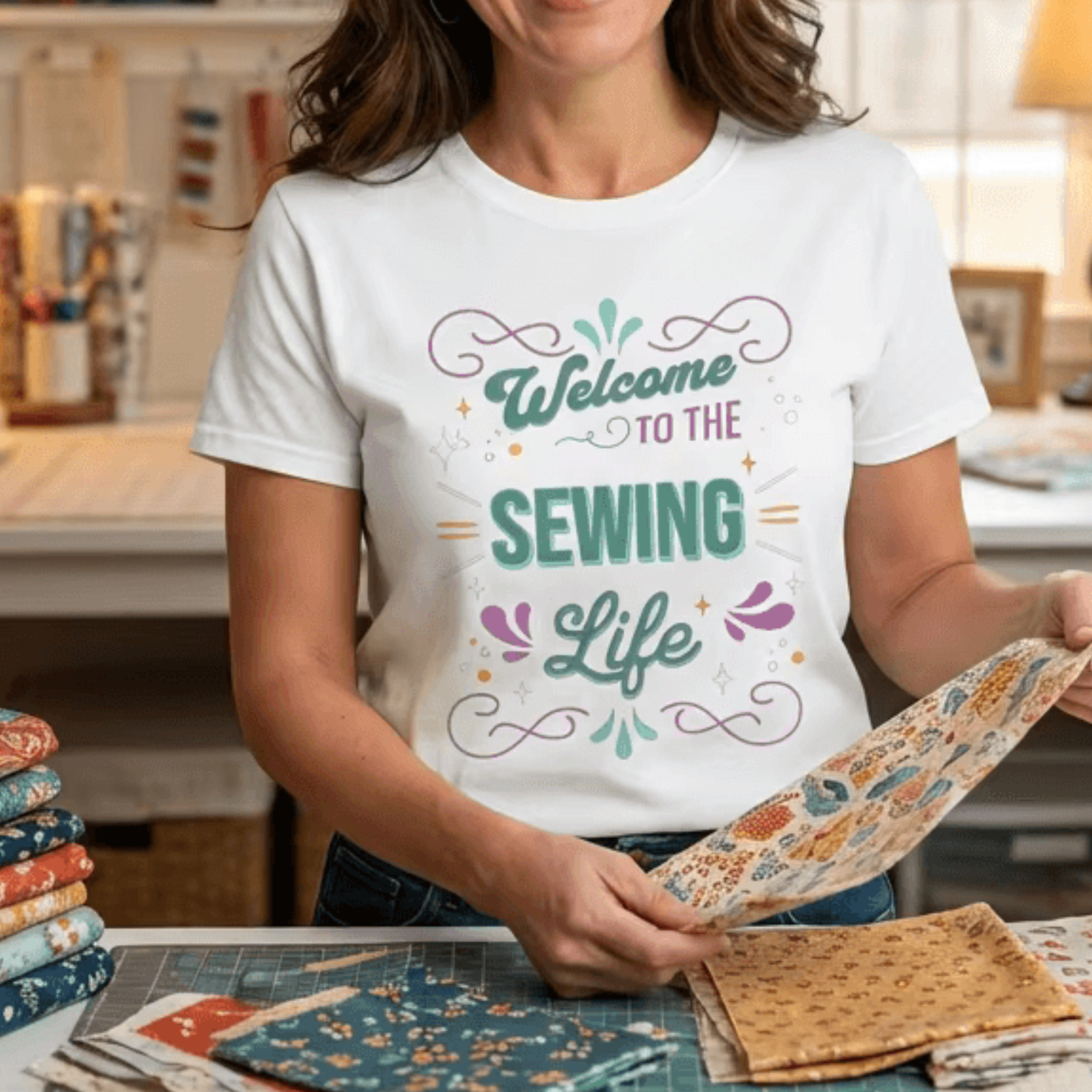 Welcome to the Sewing Life Tee: Your New Favorite 'Work' Uniform (French Sweets)