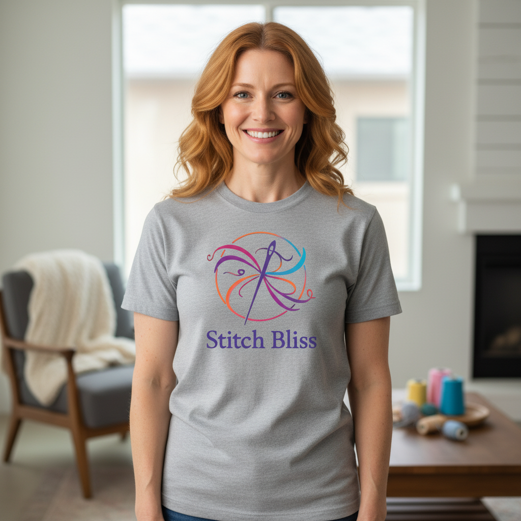 Bright Stitch Bliss T-Shirt — Needle & Thread Craft Tee