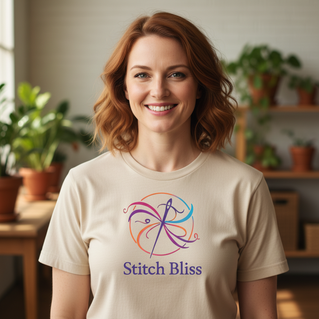 Bright Stitch Bliss T-Shirt — Needle & Thread Craft Tee