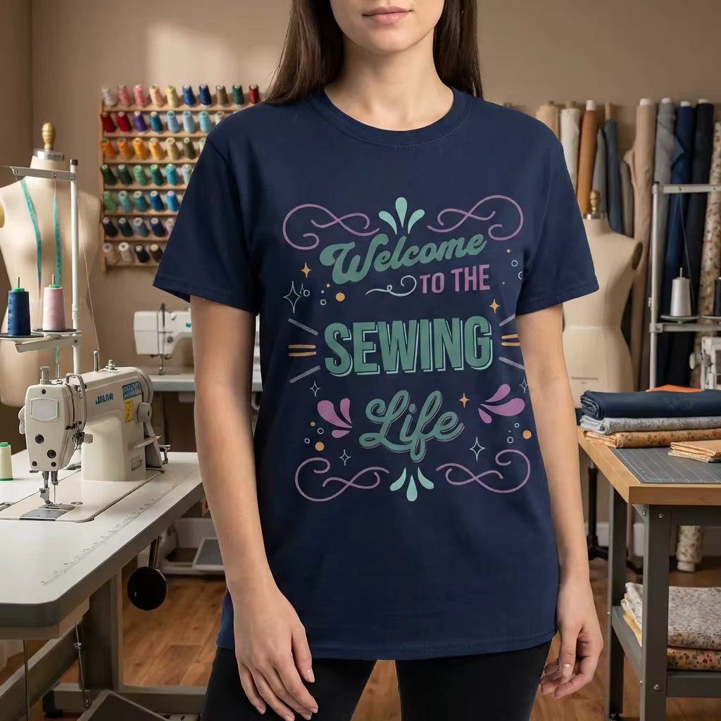 Welcome to the Sewing Life Tee: Your New Favorite 'Work' Uniform (French Sweets)